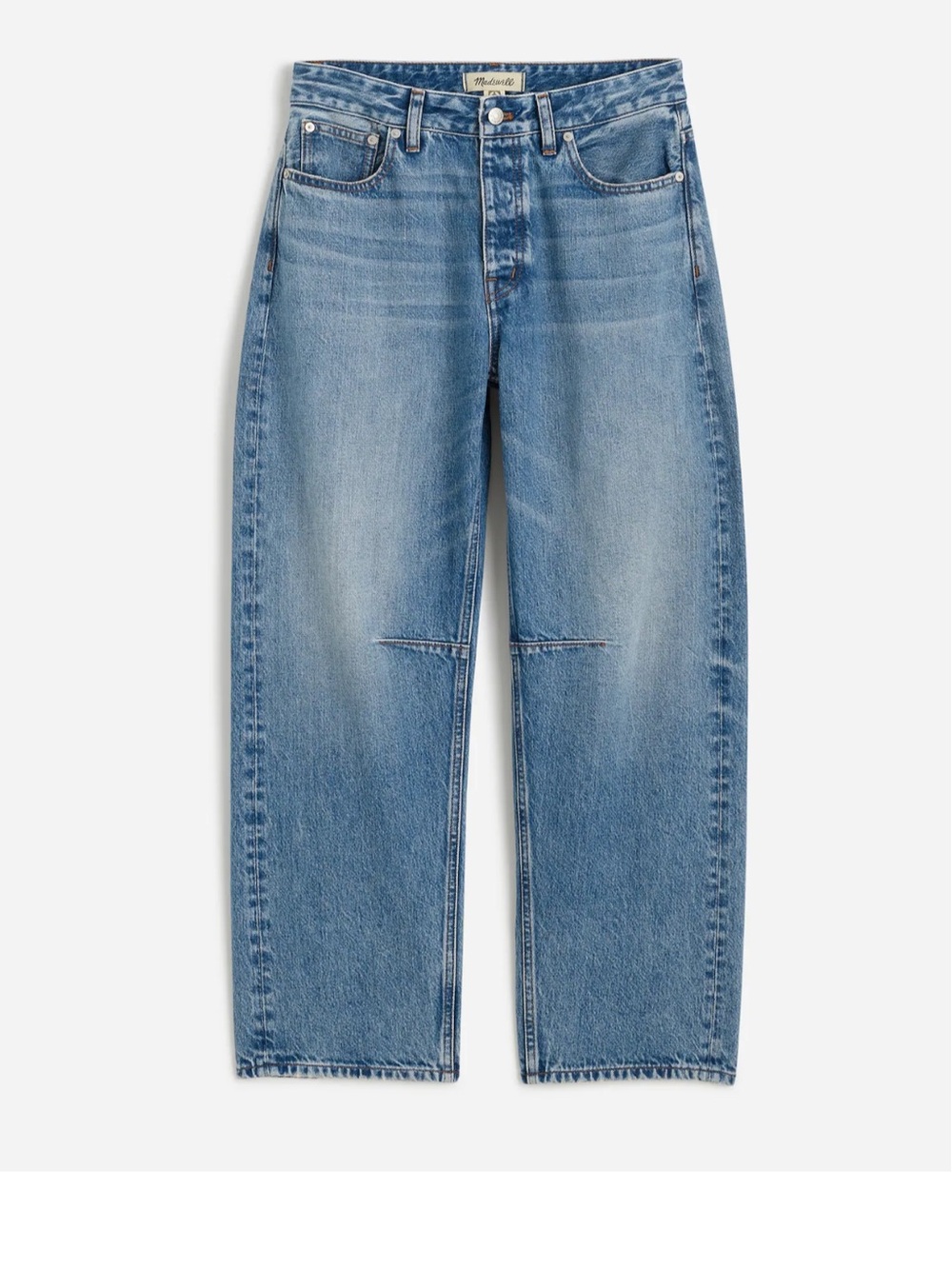 Madewell curvy Darted Barrel Jeans